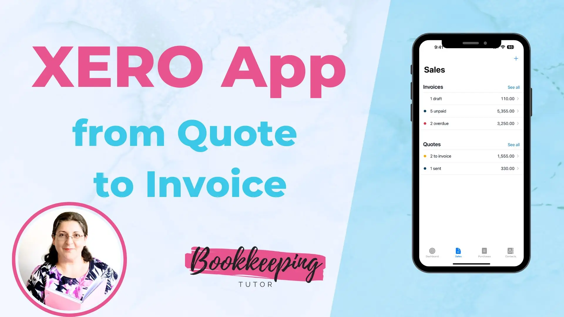 From quote to invoice in Xero App